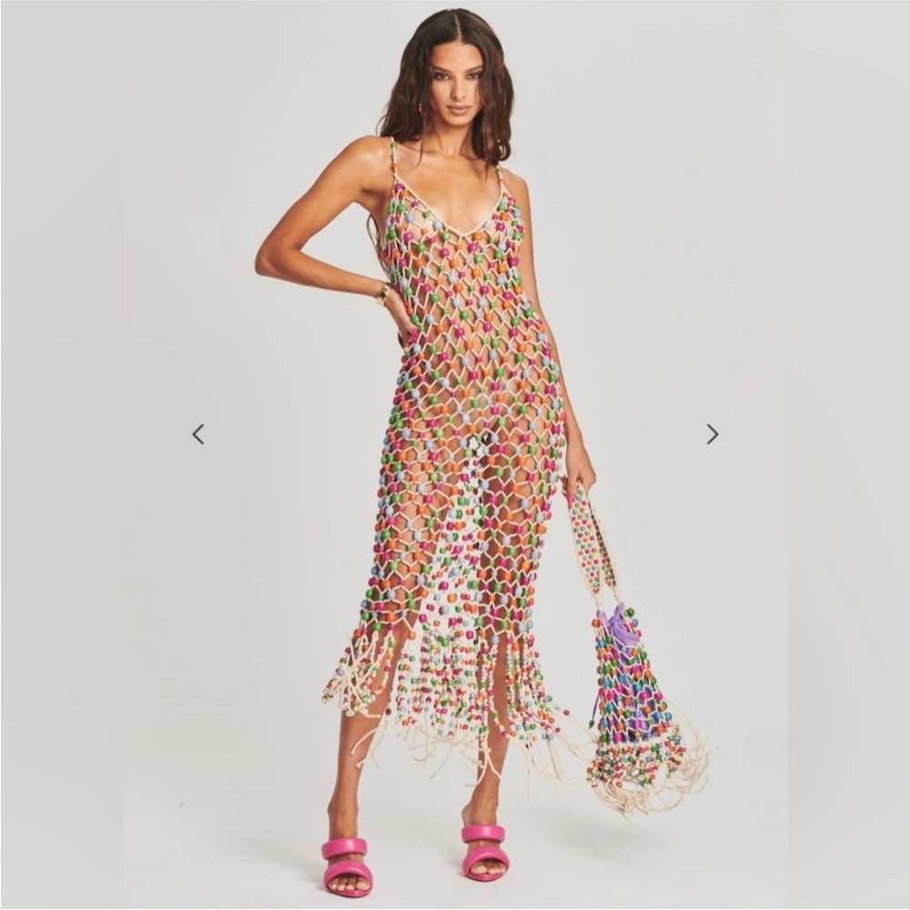 COPY - Retrofete CALYPSO BEADED FRINGE DRESS